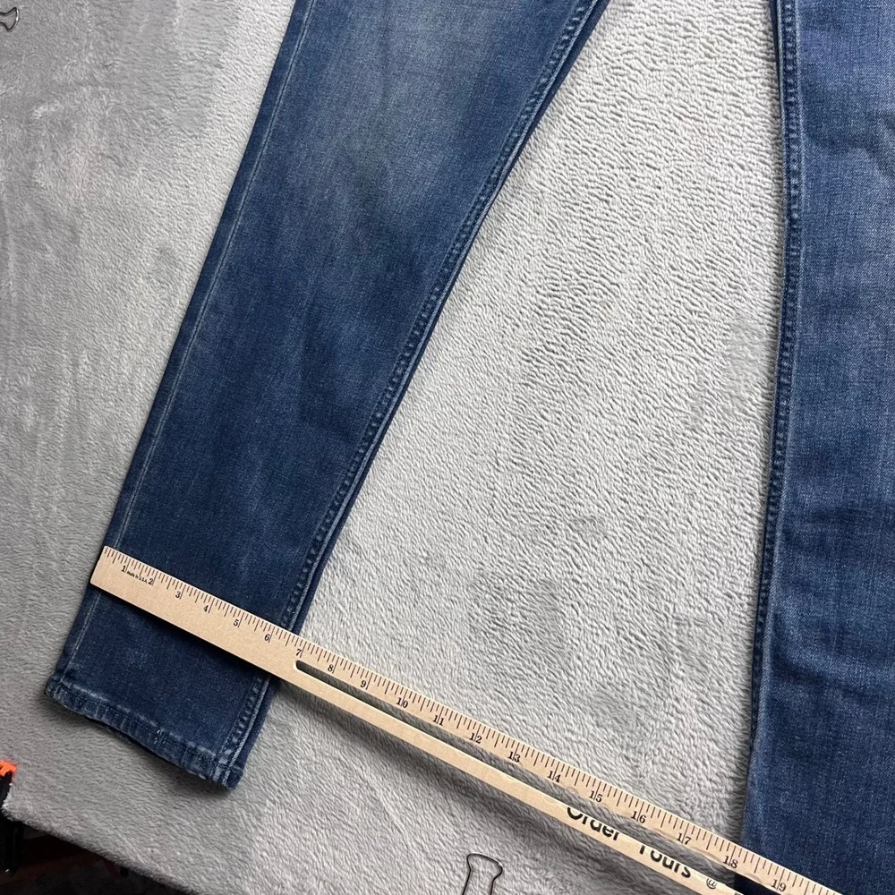 Banana Republic Travel Slim Jeans Mens 34x32 Medium Wash Blue Denim Pants New